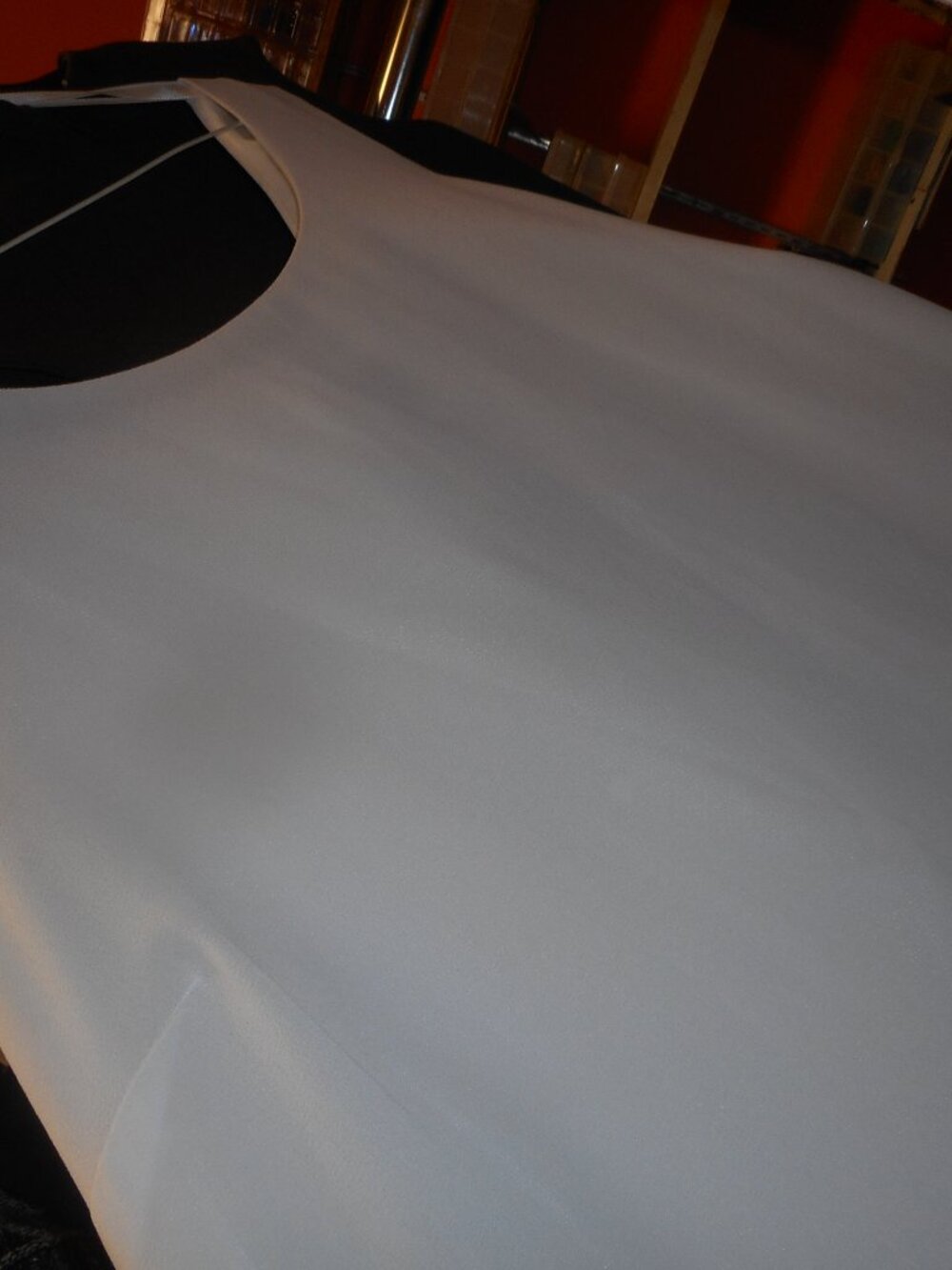 Tags Removed - dress, tank look sleeves, sleeveless, white